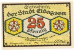 Eldagsen , Notgeld 25 Pfennig Schein unc-kfr. M-G 327.1 , NDS 1921 Seriennotgeld -5780-
