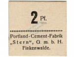 Finkenwalde , Notgeld 2 Pfennig Schein unc-kfr. Ti.1865.05.06 , Pommern o.D. Verkehrsausgabe