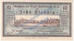 Finsterwalde , Notgeld 10 Pfennig Scheine in kfr. Tieste 1870.05.06 , Brandenburg 1919 Verkehrsausgabe