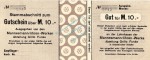Gelsenkirchen-Schalke , Banknote 10 Mark Schein F-kfr.E Geiger 171.02 , Westfalen o.D. Grossnotgeld