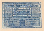 Hamburg , Banknote 1.000 Mark Schein unc-kfr. Müller 1980.10 , Hamburg o.D. Inflation