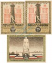 Hamburg , Notgeld Set 3 Scheine unc-kfr. M-G 539.2.K , HH 1921 Seriennotgeld -5745-