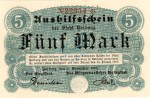 Harburg , Banknote 5 Mark Schein unc-kfr. Geiger 219.01 , Niedersachsen 1918 Grossnotgeld