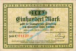 Heidelberg , Banknote 100 Mark Schein in gbr. Müller 2070.7 , Baden 1922-23 Grossnotgeld - Inflation