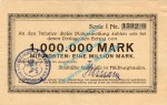 Hildburghausen , Banknote 1 Million Mark Schein in gbr. Keller 2369.a , Thüringen 1923 Grossnotgeld - Inflation