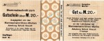 Huckingen , Banknote 20 Mark Schein unc-kfr.E Geiger 245.03 , Rheinland o.D. Grossnotgeld