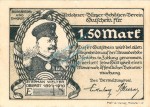 Iserlohn , Notgeld 1,50 Mark Schein gbr. M-G 646.1 , Westfalen o.D. Seriennotgeld
