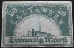 Lautawerk , Banknote 20 Mark -Alu- unc-kfr. Mü.2590.1 , BBG 1922 Großnotgeld -3639-