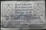 Lautawerk , Banknote 50 Mark -Alu- unc-kfr. Mü.2590.2 , BBG 1922 Großnotgeld -3638-