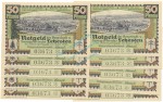 Lehesten , Notgeld Set 10 Scheine -Nummerngleich- unc-kfr. M-G.783.1 , TH 1921 Seriennotgeld -5837-