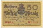 Marienberg , Notgeld 50 Pfennig Schein unc-kfr. Ti.4370.05.03 , S 1917 Verkehrsausgabe -4197-