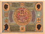 Notgeld Artern Bergwart , 50 Pfennig Schein Papier braun , Mehl Grabowski 45.4 , von 1921 , Thüringen Seriennotgeld