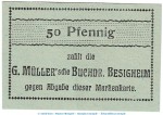 Notgeld Buchdruckerei Besigheim , 50 Pfennig Schein in kfr. Tieste 0555.05.08 o.D. Württemberg Verkehrsausgabe