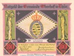 Notgeld Golfklub Oberhof 996.5 , 80 Pfennig Schein in kfr. von 1922 , Thüringen