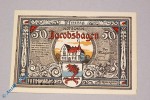Notgeld Jacobshagen , 50 Pfennig Schein , Putten , Mehl Grabowski 651.2 , von 1920 , Pommern Seriennotgeld