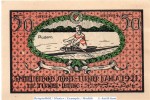 Notgeld Kahla , 50 Pfennig Schein Nr 4 gepunktet in kfr. Mehl Grabowski 667.1 , o.D. Thüringen Seriennotgeld