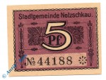 Notgeld Netzschkau , 5 Pfennig Schein , Tieste 4805.10.25 , Sachsen Verkehrsausgabe