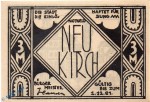 Notgeld Neukirch , 3 Mark Schein in kfr. o. Kn , Mehl Grabowski 950.1 , von 1922 , Seriennotgeld