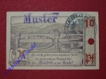 Notgeld Saalfeld , Muster mit Magistratstempel , Thüringen , Einzelschein , Seriennotgeld , 1155.0 , von 1921
