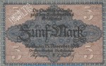 Notgeld Stadt Apolda , 5 Mark Schein in gbr.E , Geiger 021.01-02 von 1918 , Thüringen Grossnotgeld