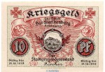 Notgeld Stadt Bad Blankenburg 0715.05.20 , 10 Pfennig Schein in kfr. von 1918 , Thüringen Verkehrsausgabe
