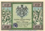 Ohrdruf , Notgeld 10 Pfennig Schein -Stpl- in kfr. M-G 1012.1.a , Thüringen 1921 Seriennotgeld