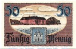Notgeld Stadt Sonderburg 6975.10.21 , 50 Pfennig Schein in kfr. von 1919 , dänisch Nordschleswig Verkehrsausgabe