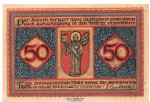Notgeld Stadt Trier , 50 Pfennig Schein in kfr. von 1921 Tieste 7455.10.35 , Rheinland Verkehrsausgabe