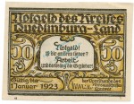 Quedlinburg , Notgeld 50 Pfennig Schein -G- unc-kfr. M-G.1089.1.a , SA o.D. Seriennotgeld -5835-