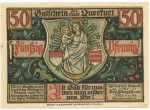 Querfurt , Notgeld 50 Pfennig -Nr.1- unc-kfr. M-G.1090.2 , SA 1921 Seriennotgeld -5825-