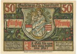 Querfurt , Notgeld 50 Pfennig -Nr.2- unc-kfr. M-G.1090.2 , SA 1921 Seriennotgeld -5824-