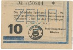 Rheine , Notgeld 10 Pfennig Schein L-gbr. Schöne 0512 , Westfalen 1947 Notgeld 1945-48