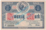 Ruhla , 20 Mark Notgeld Schein in f-kfr. Geiger 458.01 , Thüringen 1918 Grossnotgeld