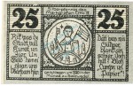 Salzwedel , Notgeld 25 Pfennig -Fehldruck- unc-kfr. M-G 1162.1 , SA 1921 Seriennotgeld -5818-