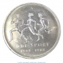 Kursmünze DDR , 10 Mark -DDR Sport- von 1988 , bfr-vz , Jäger 787 , Staatsbank DDR