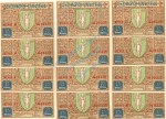 Vacha , Notgeld Set -12 x Nummerngleich- unc-kfr. M-G 1356.1 , Thüringen 1921 Seriennotgeld