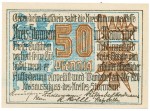 Wandsbek , Notgeld 50 Pfennig Schein unc-kfr. Ti.7695.05.01 SH 1920 Verkehrsausgabe -4293-