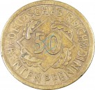 Weimarer Republik , Münze 50 Rentenpfennig 1924 A , s-ss -0625-