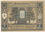 Weinheim , Notgeld 2 Mark Schein Nr.1 unc-kfr. M-G 1402.1 , BaWü o.d. Seriennotgeld -5760-